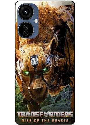 Силиконовый чехол бампер для tecno camon 19 neo с рисунком читор звероботы трансформеры transformers