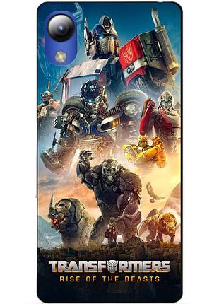 Силиконовый чехол бампер для zte blade l8 с картинкой звероботы трансформеры transformers