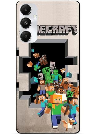 Силіконовий чохол бампер для samsung a05s з картинкою minecraft майнкрафт