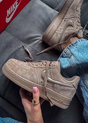 Кроссовки nike air force low mink brown