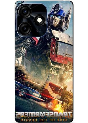 Силиконовый чехол бампер для tecno spark 10c с рисунком оптимус прайм трансформеры