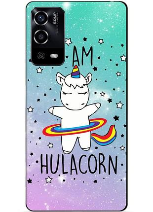 Силіконовий чохол бампер для oppo a55 з малюнком єдиноріг поні