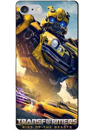 Силиконовый чехол бампер для iphone 6 plus с рисунком bumblebee бамблби трансформеры