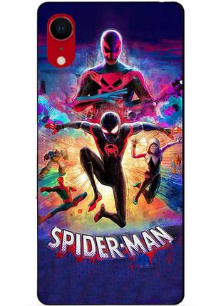 Силиконовый чехол бампер для iphone xr spider man человек паук