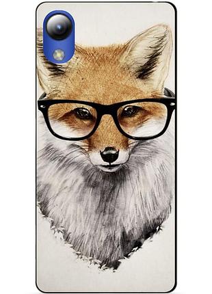 Силіконовий чохол бампер для zte blade l8 з малюнком лиса