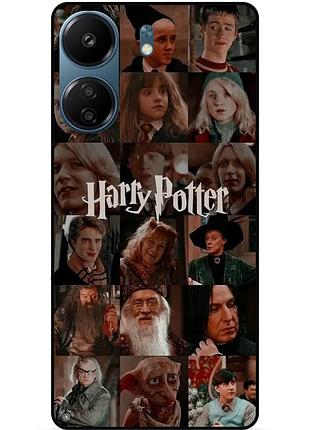 Силиконовый бампер чехол для xiaomi redmi 13c с рисунком harry potter гарри поттер