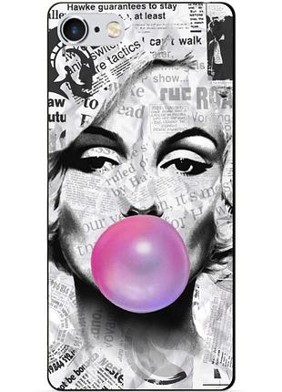 Силиконовый чехол бампер для iphone 6 с рисунком мэрилин монро marilyn monroe