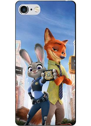 Силиконовый чехол бампер для iphone 6 с рисунком джуди зверополис zootopia