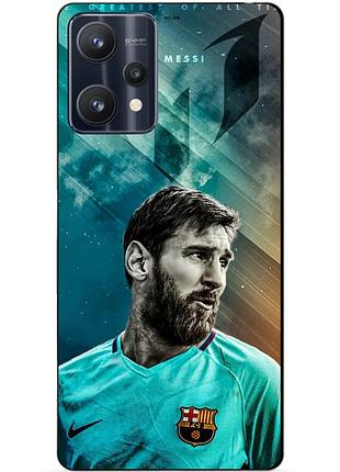 Силіконовий чохол бампер для realme 9 pro з малюнком leo messi мессі