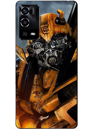 Силіконовий чохол бампер для oppo a55 з малюнком бамблбі bumblebee трансформери