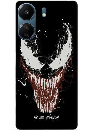 Силіконовий чохол бампер для xiaomi redmi 13c з малюнком веном venom
