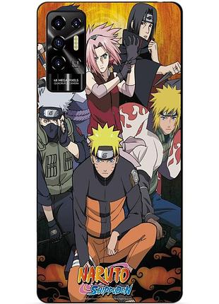 Силіконовий чохол бампер для tecno pova 2 з малюнком naruto наруто аніме