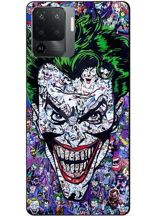 Силіконовий чохол бампер для oppo reno 5 lite з малюнком джокер joker