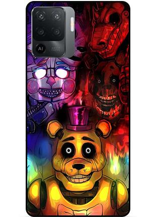 Силіконовий бампер чохол для oppo reno 5 lite з малюнком freddy фредді аніматроніки