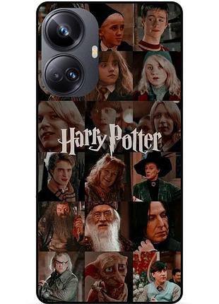 Силиконовый бампер чехол для realme 10 pro plus с рисунком harry potter гарри поттер