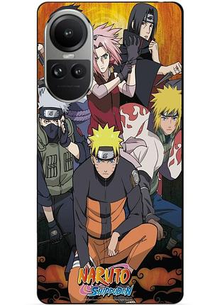 Силіконовий чохол бампер для oppo reno 10 з малюнком naruto наруто аніме