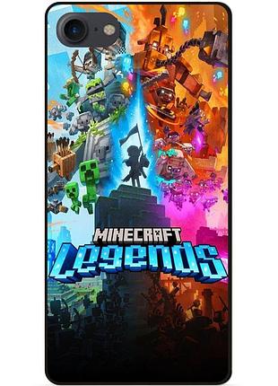 Силіконовий чохол бампер для iphone se 2 2020 гра майнкрафт minecraft