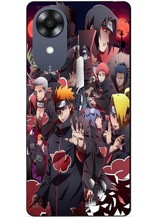 Силиконовый чехол бампер для oppo a17k с рисунком наруто naruto аниме
