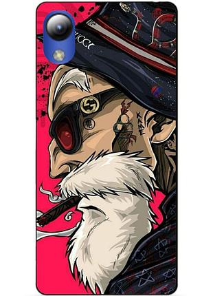Силіконовий чохол бампер для zte blade l8 з малюнком дід хіпстер