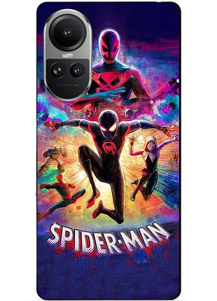 Силіконовий чохол бампер для oppo reno 10 spider man людина-павук