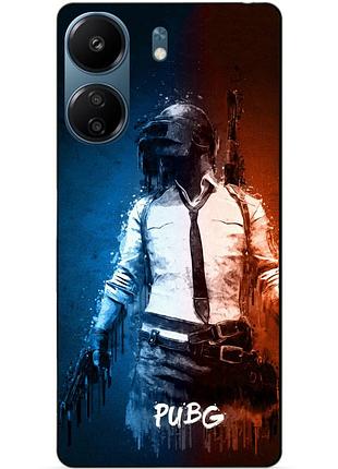 Силіконовий чохол бампер для xiaomi redmi 13c з малюнком pubg пабг