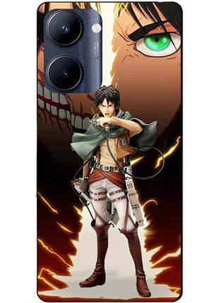 Силіконовий чохол бампер для realme c33 з малюнком атака титанів attack on titan