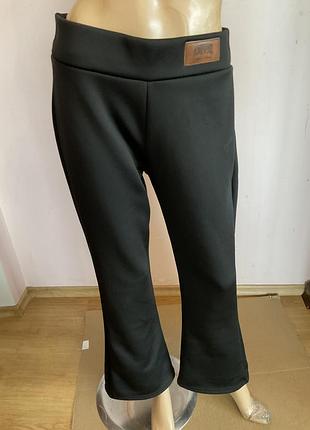 Теплі спортивні кльошні штани/ l- xl/ brend coffee