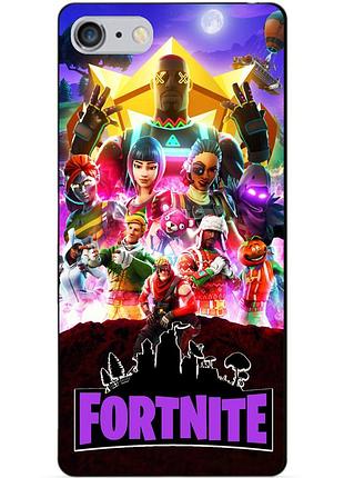 Силиконовый чехол бампер для iphone 6 plus с рисунком fortnite фортнайт