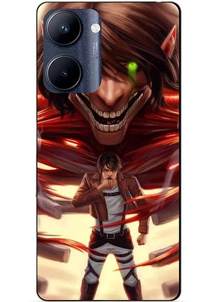 Силіконовий чохол бампер для realme c33 з малюнком attack on titan атака титанів