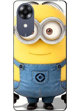 Силіконовий чохол бампер для oppo a17k з малюнком міньйон стюарт minion