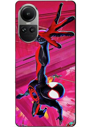 Силіконовий чохол бампер для oppo reno 10 з малюнком spider man людина-павук