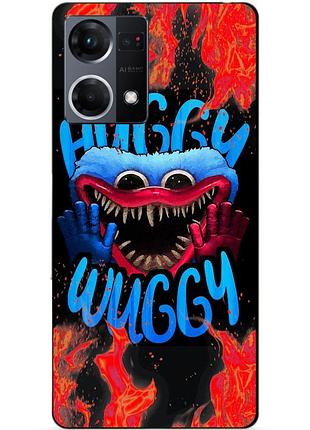 Силіконовий чохол бампер для oppo reno 7 з малюнком хаггі вагі huggy wuggy