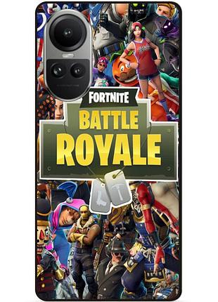 Силиконовый чехол бампер для oppo reno 10 игра fortnite фортнайт