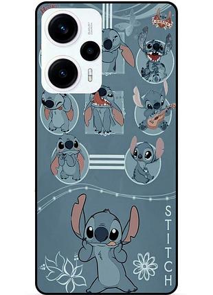 Силиконовый бампер чехол для xiaomi poco f5 с картинкой стич stitch
