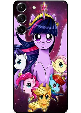 Силіконовий бампер чохол для samsung s23 з малюнком поні my little pony