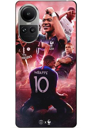Силіконовий бампер чохол для oppo reno 10 з малюнком кіліан мбаппе mbappe