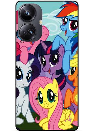 Силіконовий бампер чохол для realme 10 pro plus з малюнком мій маленький поні my little pony