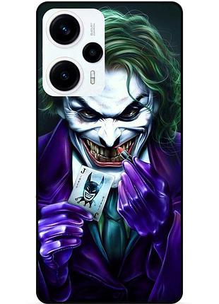 Силиконовый бампер чехол для xiaomi poco f5 с рисунком joker джокер