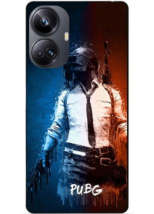 Силіконовий чохол бампер для realme 10 pro plus з малюнком pubg пабг