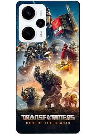 Силіконовий чохол бампер для xiaomi poco f5 з картинкою звіробої трансформери transformers