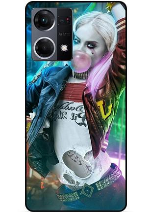 Силіконовий бампер чохол для oppo reno 7 з малюнком harley quinn харлі квінн joker