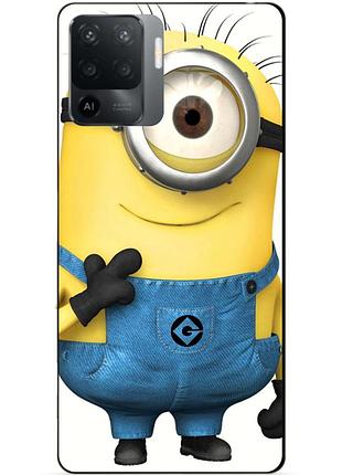 Силіконовий чохол бампер для oppo reno 5 lite з малюнком міньйон кевін minion