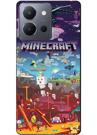 Силіконовий чохол бампер для vivo y36 гра minecraft майнкрафт