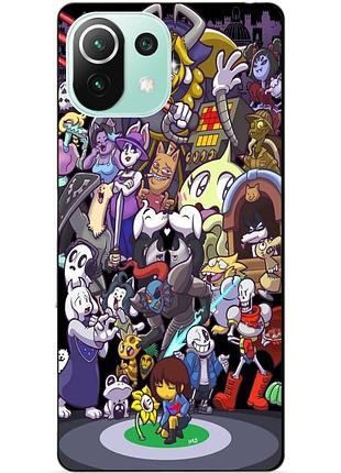 Силіконовий чохол бампер для xiaomi mi 11 lite з малюнком undertale андертейл