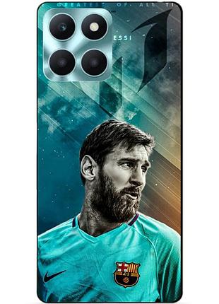 Чехол силиконовый бампер для huawei honor x6a с рисунком leo messi месси