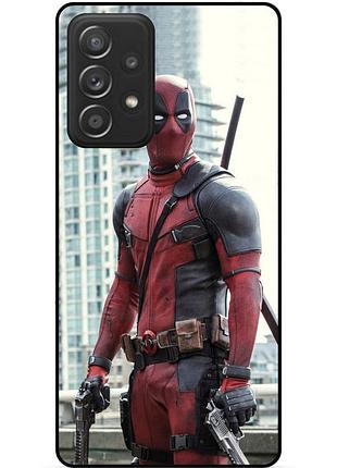 Силіконовий бампер чохол для samsung a72 з малюнком deadpool дедпул