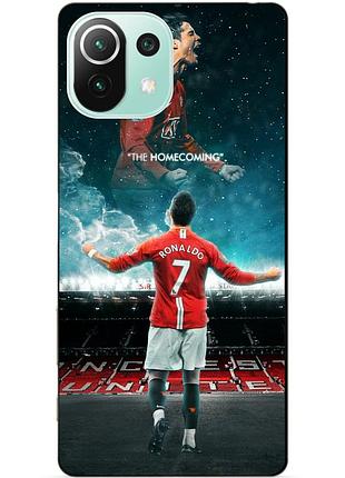Силіконовий чохол бампер для xiaomi mi 11 lite з малюнком роналдо мю ronaldo
