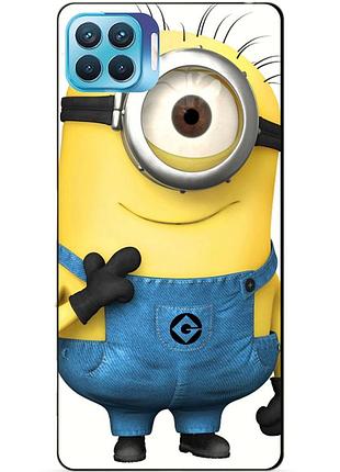 Силіконовий чохол бампер для oppo reno 4 lite з малюнком міньйон кевін minion
