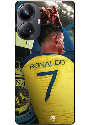 Силиконовый чехол бампер для realme 10 pro plus с рисунком ronaldo аль наср роналдо