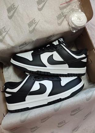 Кроссовки nike dunk low retro white black